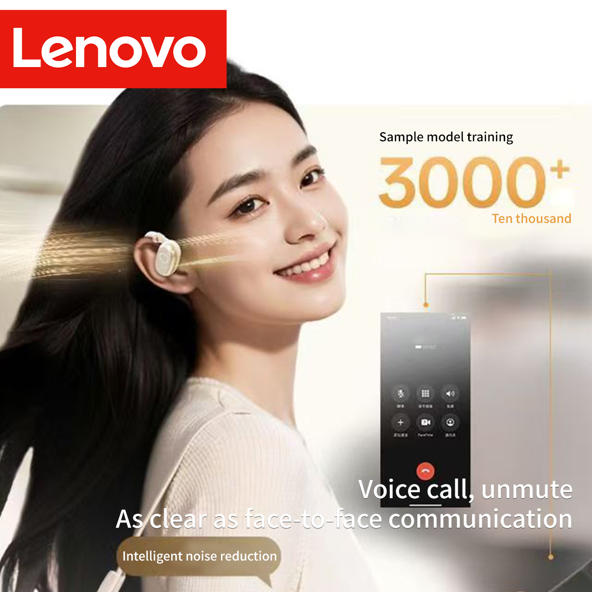 Lenovo EA366 Earhook Headphone - Phone Accessories Amazon review and price