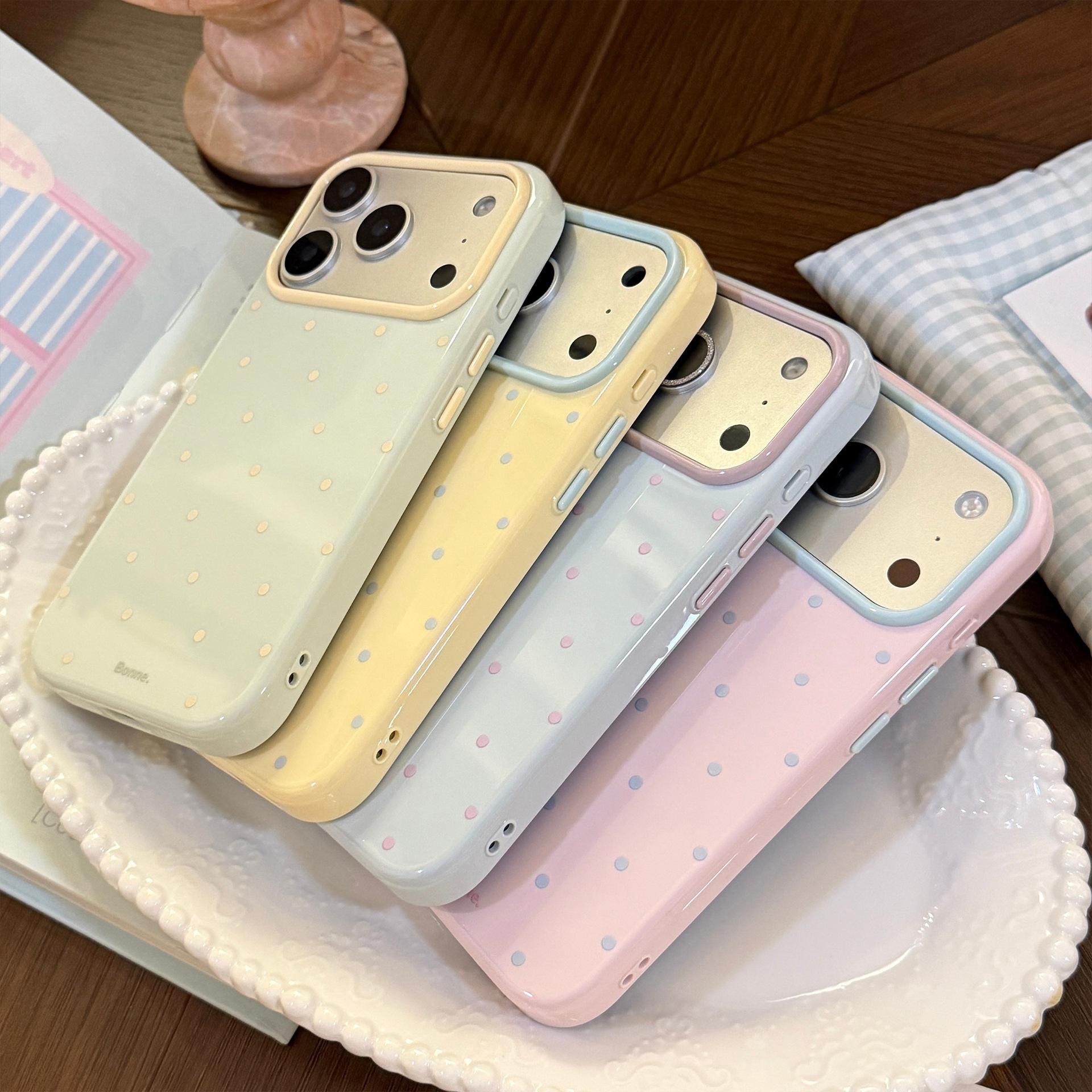 INS Korean Polka Dots Candy Co - Apple Iphone 15 review and price